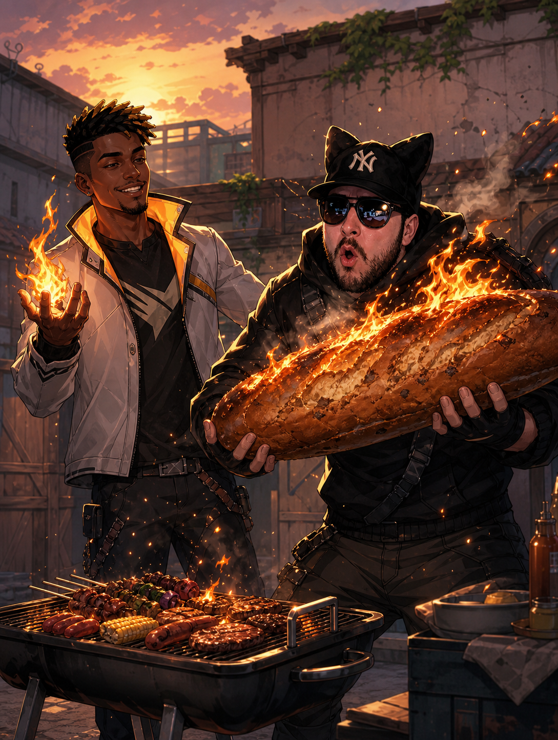 Baguette flambée