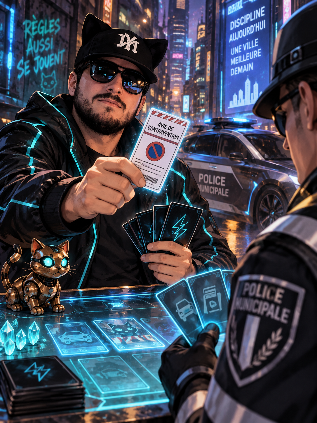 Une amende en cinq cartes