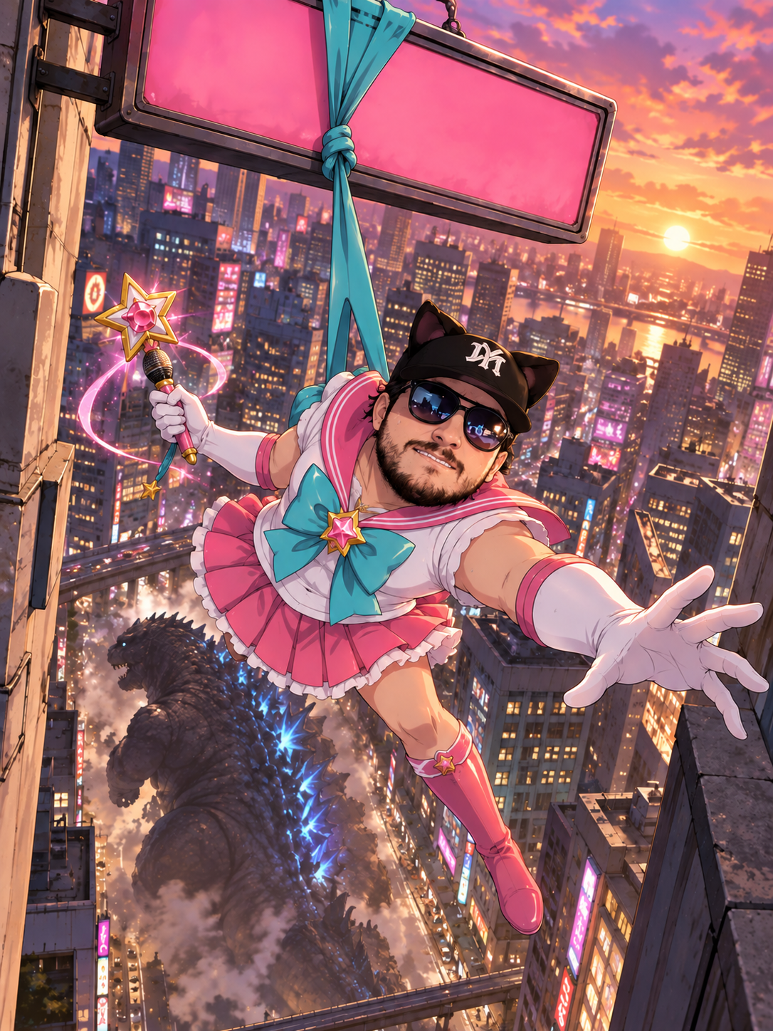 Premier saut, premier panneau
